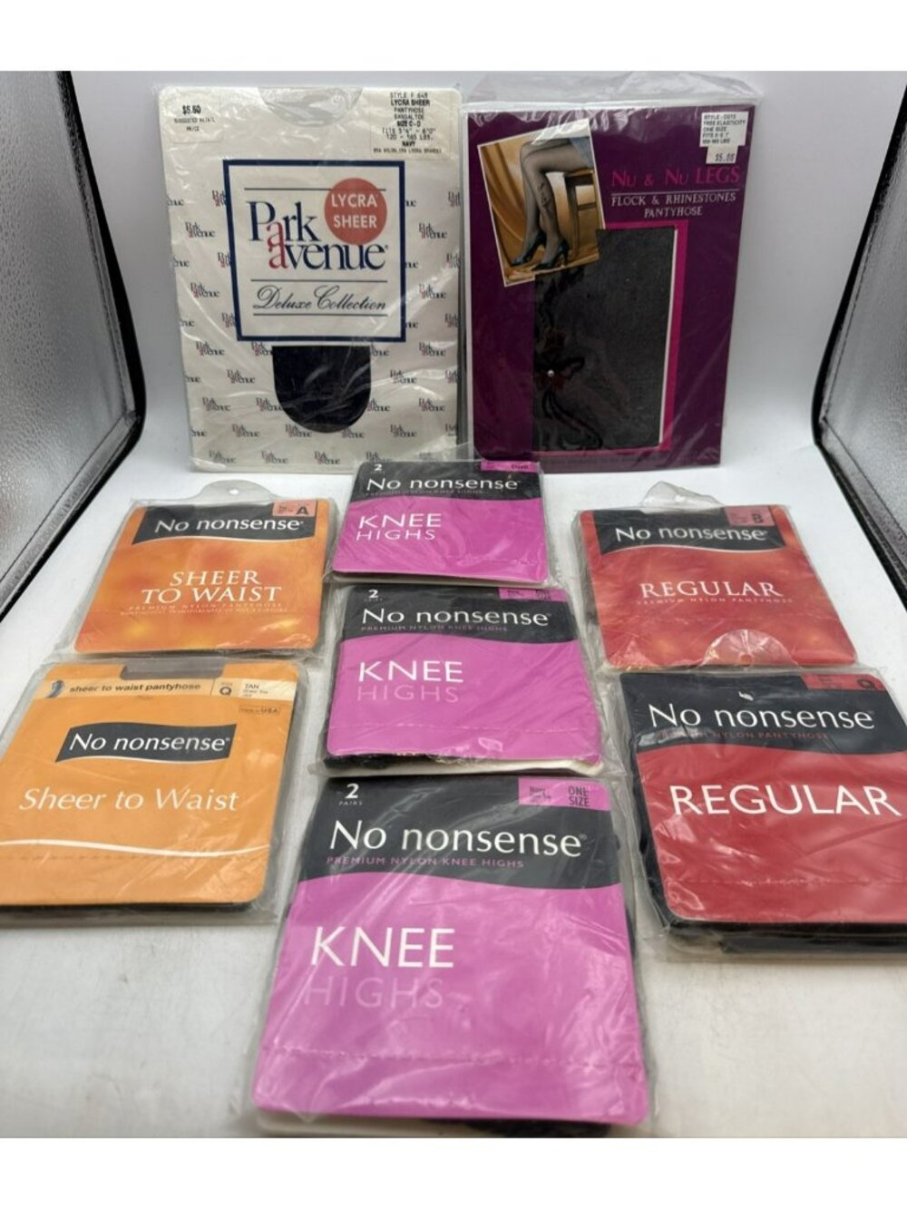 Pantyhose New In Original Packaging Size A To Q lot of 9  Vintage